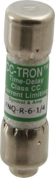 Cooper Bussmann - 300 VDC, 600 VAC, 6.25 Amp, Time Delay General Purpose Fuse - Fuse Holder Mount, 1-1/2" OAL, 200 at AC (RMS) kA Rating, 13/32" Diam - Strong Tooling