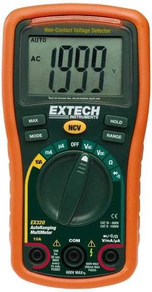 Extech - 5 Piece, Digital Multimeter Kit - 1,000 & 750 Volt Max, 10 Max Amp - Strong Tooling