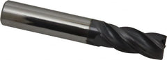 Accupro - 7/16", 4 Flute, Single End, Solid Carbide, 0.02" Corner Radius End Mill - 2-3/4" OAL, Right Hand Flute, 1" LOC, Right Hand Cut - Strong Tooling