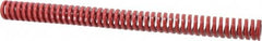 Dayton Lamina - 1" Hole Diam, 1/2" Rod Diam, 12" Free Length, Red Die Spring - 13.8 Lb Max Deflection, 3.6" Max Deflection, Heavy Duty, Chromium Vanadium Steel - Strong Tooling