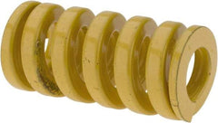 Dayton Lamina - 3/4" Hole Diam, 3/8" Rod Diam, 1-1/2" Free Length, Yellow Die Spring - 111 Lb Max Deflection, 0.37" Max Deflection, Extra Heavy Duty, Chromium Vanadium Steel - Strong Tooling