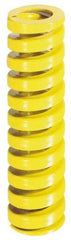 Dayton Lamina - 3/4" Hole Diam, 3/8" Rod Diam, 6" Free Length, Yellow Die Spring - 24.3 Lb Max Deflection, 1.5" Max Deflection, Extra Heavy Duty, Chromium Vanadium Steel - Strong Tooling