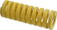 Dayton Lamina - 2" Hole Diam, 1" Rod Diam, 5-1/2" Free Length, Yellow Die Spring - 161 Lb Max Deflection, 1.38" Max Deflection, Extra Heavy Duty, Chromium Vanadium Steel - Strong Tooling