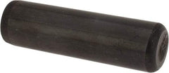 Holo-Krome - 7/16" Diam x 1-1/2" Pin Length Grade 8 Alloy Steel Standard Dowel Pin - Black Luster Finish, C 47-58 & C 60 (Surface) Hardness, 1 Beveled & 1 Rounded End - Strong Tooling