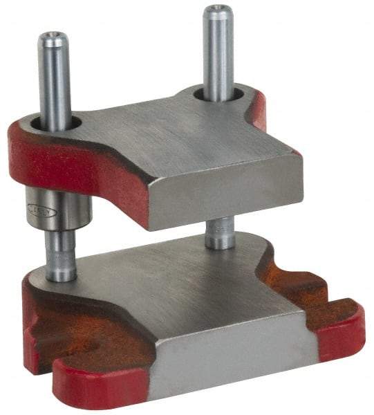 Anchor Danly - 5" Guide Post Length, 15/16" Die Holder Thickness, 6-3/4" Radius, Kick Press Semi Steel Die Set - 7-3/4" Overall Width x 5-5/16" Overall Depth - Strong Tooling