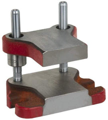 Anchor Danly - 5" Guide Post Length, 1" Die Holder Thickness, 5" Radius, Kick Press Semi Steel Die Set - 6" Overall Width x 4-11/16" Overall Depth - Strong Tooling