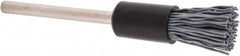 Weiler - 500 Grit, 5/16" Brush Diam, Crimped, End Brush - Super Fine Grade, 1/8" Diam Shank, 25,000 Max RPM - Strong Tooling