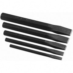 SK - Chisel Sets - 5PC 1/4-3/4" FLAT CHISEL SET - Strong Tooling