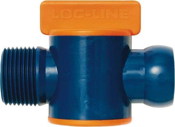 Loc-Line - 3/4" ID Coolant Hose NPT Valve - Male to Female Connection, Acetal Copolymer Body, NPT, Use with Loc-Line Modular Hose Systems - Strong Tooling