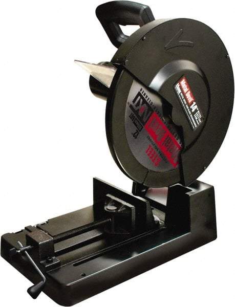 M.K. MORSE - 14" Blade Diam, 1" Arbor Hole, Miter Chop & Cutoff Saw - 1,300 RPM, 120 Volts - Strong Tooling