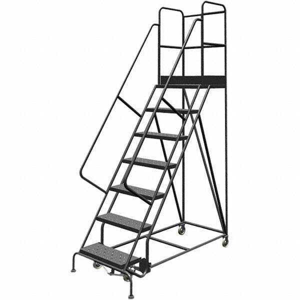 TRI-ARC - Rolling & Wall Mounted Ladders & Platforms Type: Rolling Warehouse Ladder Style: Rolling Platform Ladder - Strong Tooling