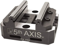 5th Axis - 5" Jaw Width, Manual Self Centering Vise - 6" OAL x 5" OAW x 3" OAH - Strong Tooling