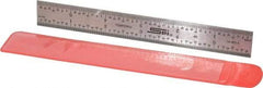 SPI - 6" Long, 1/64, 1/32, 1/16, 1/8" Graduation, Rigid Steel Rule - 4R Graduation Style, 3/4" Wide, Silver - Strong Tooling