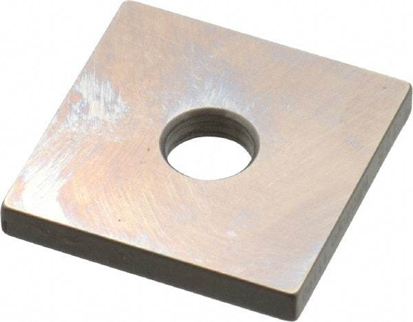 Mitutoyo - 0.128" Square Steel Gage Block - Accuracy Grade 0, Includes Certificate of Inspection - Strong Tooling