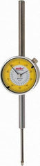 Value Collection - 2" Range, 0-100 Dial Reading, 0.001" Graduation Dial Drop Indicator - 2-9/32" Dial, Revolution Counter - Strong Tooling