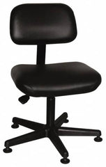 Bevco - Pneumatic Height Adjustable Chair - Vinyl Seat, Black - Strong Tooling