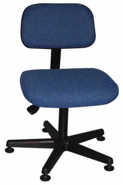 Bevco - Pneumatic Height Adjustable Chair - Cloth Seat, Navy Blue - Strong Tooling