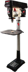 Jet - 16-1/2" Swing, Variable Speed Pulley Drill Press - Variable Speed, 3/4 hp, Single Phase - Strong Tooling