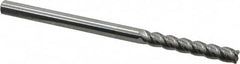 Accupro - 3/16", 4 Flute, Single End, Solid Carbide, 0.03" Corner Radius End Mill - 3" OAL, 40° Helix, Right Hand Flute, 1-1/8" LOC, Right Hand Cut - Strong Tooling