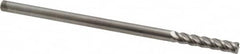 Accupro - 3/16", 4 Flute, Single End, Solid Carbide, 0.02" Corner Radius End Mill - 4" OAL, 40° Helix, Right Hand Flute, 1" LOC, Right Hand Cut - Strong Tooling