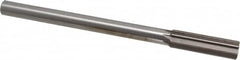 Interstate - 0.762" High Speed Steel Chucking Reamer - Straight Flute, 5/8" Straight Shank, 2-1/2" Flute Length, 9-1/2" OAL - Strong Tooling