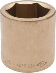 Ampco - 1-3/4", 3/4" Drive, Standard Hand Socket - 6 Points, 2-9/16" OAL, Aluminum Bronze - Strong Tooling