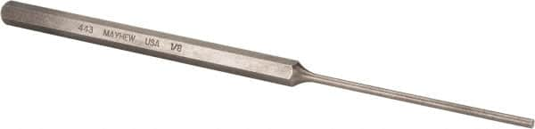 Mayhew - 1/8" Pin Punch - 8" OAL, Steel - Strong Tooling