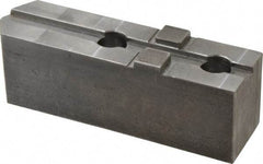 H & R Manufacturing - Tongue & Groove Attachment, Square Soft Lathe Chuck Jaw - Steel, 3" Btw Mount Hole Ctrs, 7-1/4" Long x 2" Wide x 2-5/16" High, 1/2" Groove - Strong Tooling