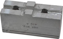 H & R Manufacturing - Tongue & Groove Attachment, Square Soft Lathe Chuck Jaw - Aluminum, 1-3/4" Btw Mount Hole Ctrs, 3-1/2" Long x 1-1/4" Wide x 1-5/8" High, 5/16" Groove - Strong Tooling