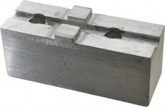 H & R Manufacturing - Tongue & Groove Attachment, Square Soft Lathe Chuck Jaw - Aluminum, 3" Btw Mount Hole Ctrs, 5-5/8" Long x 2" Wide x 2-5/16" High, 1/2" Groove - Strong Tooling