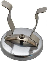 Mag-Mate - 41 Lb Max Pull Force, 2-1/2" Overall Height, 2.63" Diam, Ceramic Cup Magnet - Clamp Style, 1-7/8" Clamp Opening, Chrome Plated - Strong Tooling