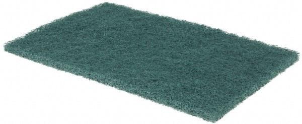 3M - 9" Long x 6" Wide x 0.4" Thick Scouring Pad - Medium-Duty, Green - Strong Tooling