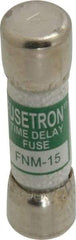 Cooper Bussmann - 250 VAC, 15 Amp, Time Delay General Purpose Fuse - Fuse Holder Mount, 1-1/2" OAL, 10 at AC kA Rating, 13/32" Diam - Strong Tooling