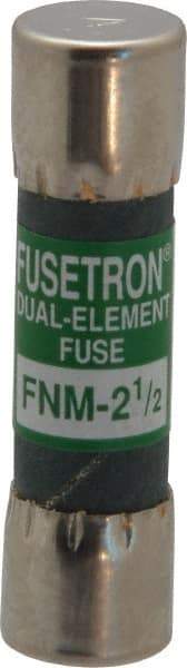 Cooper Bussmann - 250 VAC, 2.5 Amp, Time Delay General Purpose Fuse - Fuse Holder Mount, 1-1/2" OAL, 10 at 125 V kA Rating, 13/32" Diam - Strong Tooling