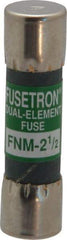 Cooper Bussmann - 250 VAC, 2.5 Amp, Time Delay General Purpose Fuse - Fuse Holder Mount, 1-1/2" OAL, 10 at 125 V kA Rating, 13/32" Diam - Strong Tooling