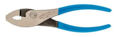 Channellock - 6" OAL, 31/32" Jaw Length, 1-9/32" Jaw Width, Slip Joint Pliers - Regular Nose Head, Standard Tool, Wire Cutting Shear - Strong Tooling