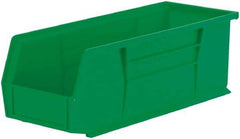 Akro-Mils - 50 Lb. Load Capacity, 14-3/4" Deep, Green Polymer Hopper Stacking Bin - 5" High x 5-1/2" Wide x 14-3/4" Long - Strong Tooling