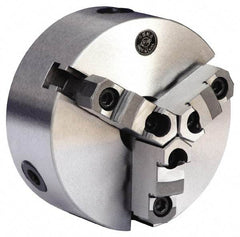 Gibraltar - 3 Jaws, 6" Diam, Self Centering Manual Lathe Chuck - D1-4 Mount Spindle, Reversible, 1.5748" Through Hole Diam, 0.0012" Axial Runout, 0.0012" Radial Runout, Forged Steel - Strong Tooling