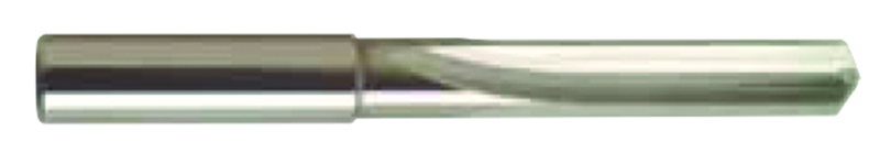 6.2mm Dia. - Carbide Straight Flute 4XD Drill-120Â° Point-Coolant-Bright - Strong Tooling