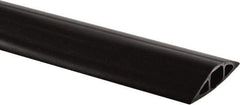 Hubbell Wiring Device-Kellems - 1 Channel, 5 Ft Long, 3/4" Max Compatible Cable Diam, Black PVC On Floor Cable Cover - 3-1/4" Overall Width x 27.9mm Overall Height, 30.7mm Channel Width x 3/4" Channel Height - Strong Tooling