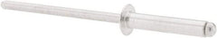 RivetKing - Size 48 Dome Head Aluminum Open End Blind Rivet - Aluminum Mandrel, 0.376" to 1/2" Grip, 1/4" Head Diam, 0.129" to 0.133" Hole Diam, 0.65" Length Under Head, 1/8" Body Diam - Strong Tooling