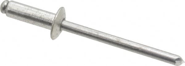 RivetKing - Size 66 Dome Head Aluminum Open End Blind Rivet - Aluminum Mandrel, 0.251" to 3/8" Grip, 3/8" Head Diam, 0.192" to 0.198" Hole Diam, 0.575" Length Under Head, 3/16" Body Diam - Strong Tooling