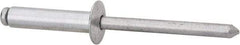 RivetKing - Size 610 Dome Head Aluminum Open End Blind Rivet - Aluminum Mandrel, 0.501" to 5/8" Grip, 3/8" Head Diam, 0.192" to 0.198" Hole Diam, 0.825" Length Under Head, 3/16" Body Diam - Strong Tooling