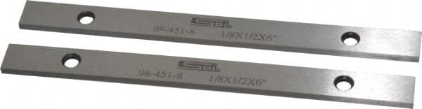 SPI - 6" Long x 1/2" High x 1/8" Thick, Steel Parallel - Sold as Matched Pair - Strong Tooling