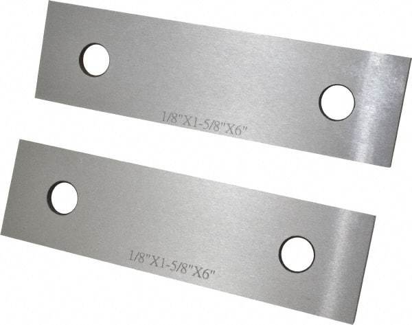 SPI - 6" Long x 1-5/8" High x 1/8" Thick, Steel Parallel - Sold as Matched Pair - Strong Tooling