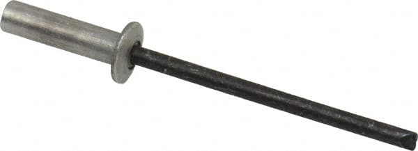 RivetKing - Size 44 Dome Head Aluminum Closed End Sealing Blind Rivet - Steel Mandrel, 0.188" to 1/4" Grip, 1/4" Head Diam, 0.129" to 0.133" Hole Diam, 0.485" Length Under Head, 1/8" Body Diam - Strong Tooling