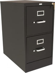 Hon - 15" Wide x 29" High x 25" Deep, 2 Drawer Vertical File with Lock - Steel, Black - Strong Tooling