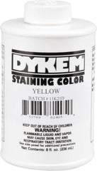 Dykem - 8 Ounce Yellow Staining Color - Brush in Cap Container - Strong Tooling