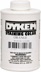 Dykem - 8 Ounce Orange Staining Color - Brush in Cap Container - Strong Tooling