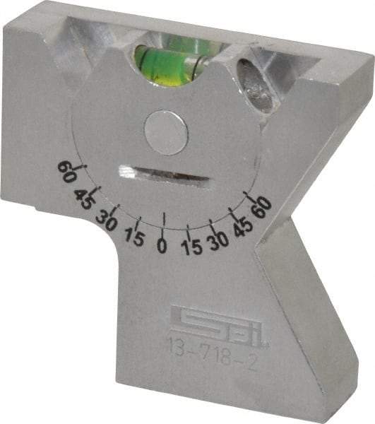 SPI - Machine Set-Up Gage Levels Minimum Adjustable Angle: 0.00 Maximum Adjustable Angle: 360.00 - Strong Tooling